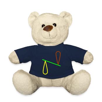 Geometric shapes and shapes of kibs - Teddy Bear - french navy - Front