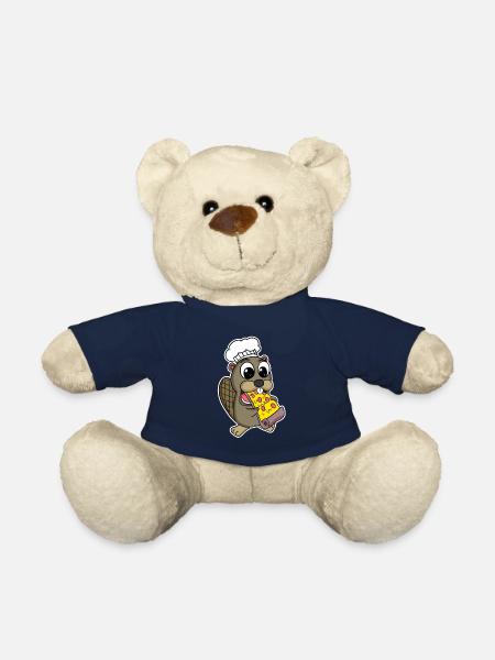 Biber isst Pizza Koch Gourmet - Teddy - French Navy