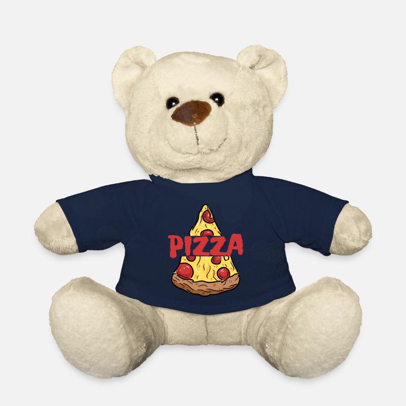 Pizza & Part de Pizza - Nounours - bleu marine