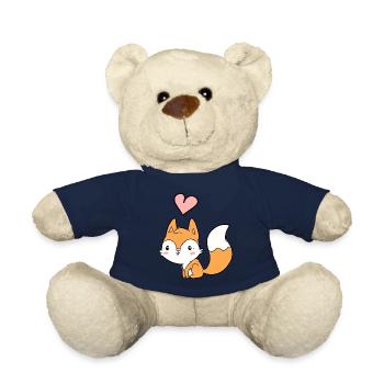 Fox - Teddy Bear - french navy - Front