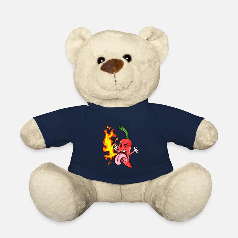 Funny Chili pepper - Peperoni - Teddy Bear - french navy