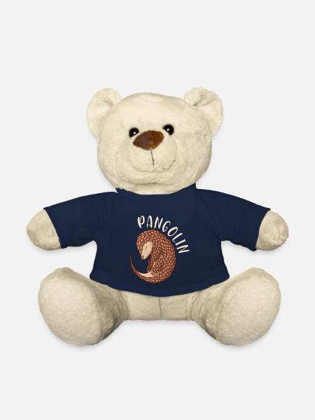 Cadeau doux pangolin pangolin - Nounours - bleu marine