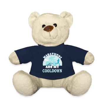 Triathlon gift swimming race cycling - Teddy Bear - french navy - Front