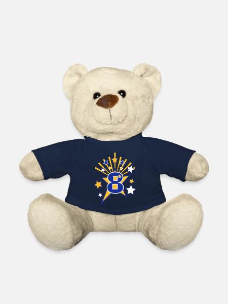 BirthdayStar 8 - Teddy - French Navy
