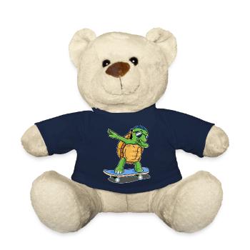 tortue skating testudines skateboard crapaud - Nounours - bleu marine - Devant