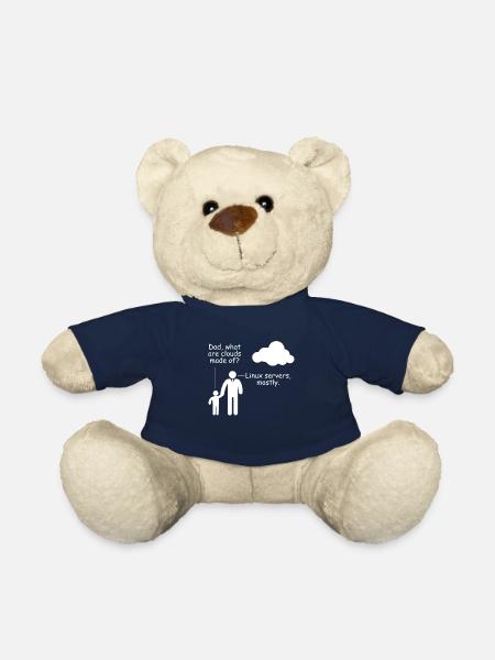 Programmierer Woraus bestehen Clouds Witz Spaß - Teddy - French Navy