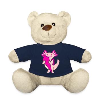 Knuffiger First Grader Axolotl Questions (3c) - Teddy Bear - french navy - Front