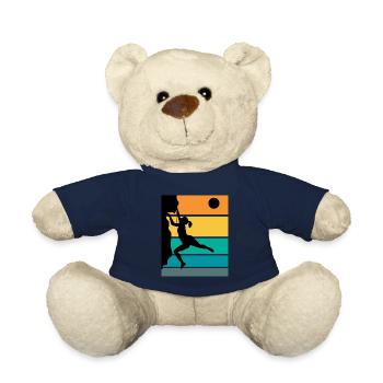 Women Climbing Boulder Climbing Rock Climbing - Teddy Bear - french navy - Front