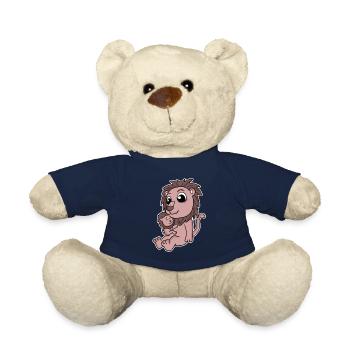 Lion Family - Lion with Baby - Lion - Teddy Bear - french navy - Front