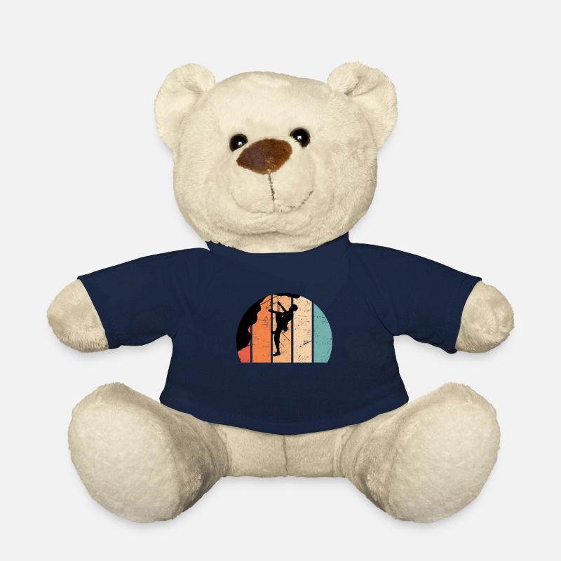 Climbing Rock Climbing Vintage Climbing - Teddy Bear - french navy