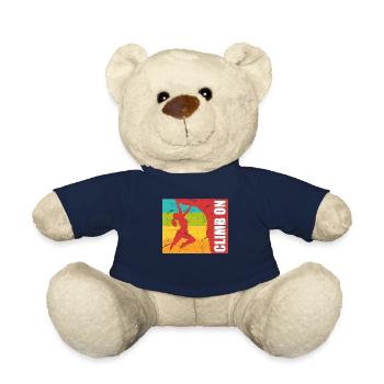 Kletter Frau Boulder Damen Spruch Climb on - Teddy - French Navy - Vorne