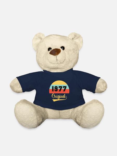 Vintage Orginal 1977 anniversaire - Nounours - bleu marine