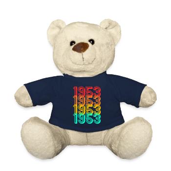 1953 né né 1953 anniversaire cadeau - Nounours - bleu marine - Devant
