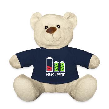 Energiegeladene Zwillinge Mama Zwillingsmutter - Teddy - French Navy - Vorne