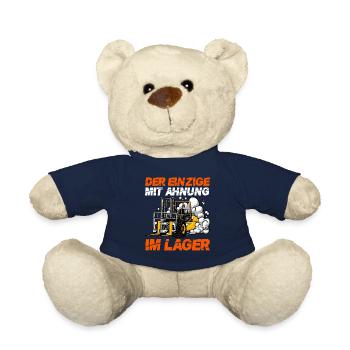 Logistik Lager Gabelstaplerfahrer Staplerfahrer - Teddy - French Navy - Vorne