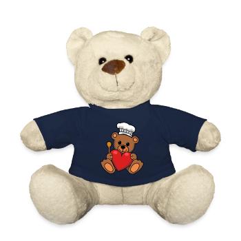 Teddy Koch kochen Herz Kochkunst Hobbykoch - Teddy - French Navy - Vorne