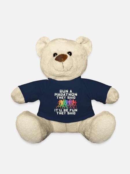 Marathon Marathon Marathon Runner Gift - Teddy Bear - french navy