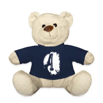 Guitariste Guitariste Vintage Guitariste - Nounours - bleu marine - Devant