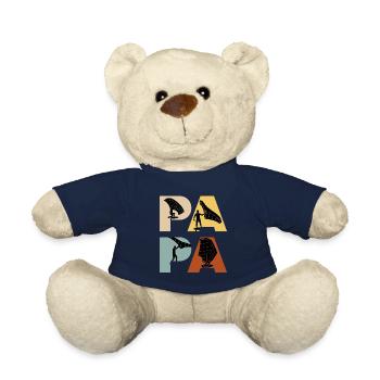 Wing Foil Papa Wing Surf Dad Wing Foil - Teddy Bear - french navy - Front
