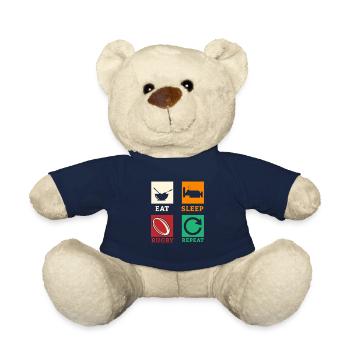 Rugby Rugby Player Rubgyteam Rugby Fans Gift - Teddy Bear - french navy - Front