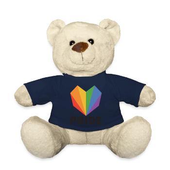 LGBT Gay Rainbow pour les amis et la communauté - Nounours - bleu marine - Devant