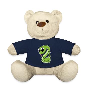 Serpent vert - Nounours - bleu marine - Devant