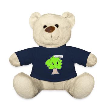 Briefkasten Aufkleber Bitte keine Werbung - Teddy - French Navy - Vorne