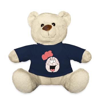 Hirn Gehirn Gefühle Liebe Partnerschaft Valentin - Teddy - French Navy - Vorne