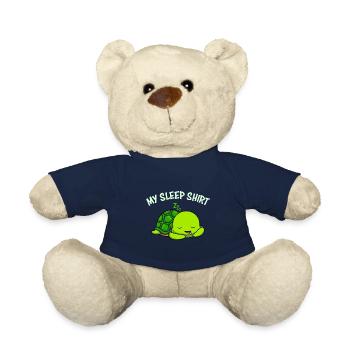 Mein Schildkröten Schlafshirt - Teddy - French Navy - Vorne
