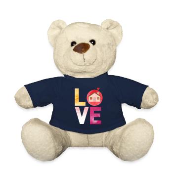 LOVE Home House Home - Teddy Bear - french navy - Front