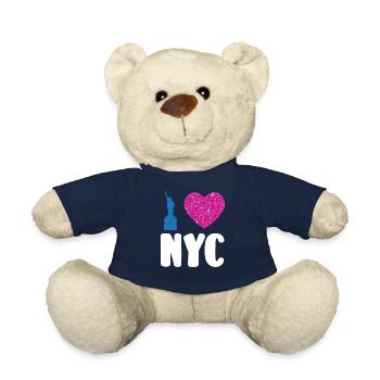Ich liebe NYC New York City USA Amerika Reisen - Teddy - French Navy - Vorne