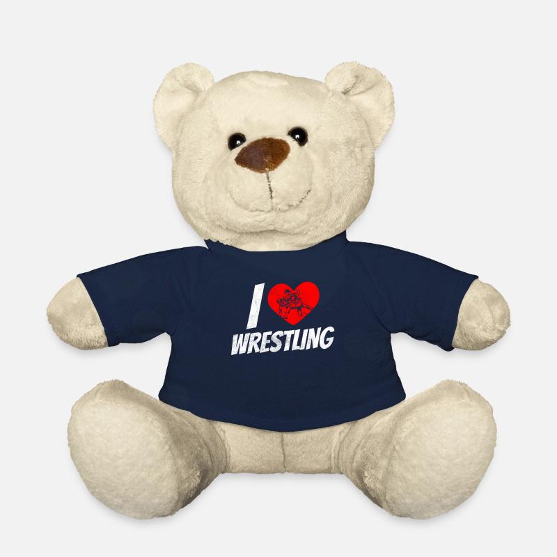 Ich Liebe Wrestling Ringer Ringen Ringkampf - Teddy - French Navy