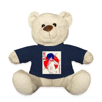 Femboy Anime Young Vaporwave Aesthetic Gift - Teddy Bear - french navy - Front