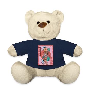 Koi Fisch Karpfen Tokio Japan Japanische Ästhetik - Teddy - French Navy - Vorne