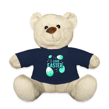 J’adore Easter Easter Easter Easter Egg Lapin de Pâques - Nounours - bleu marine - Devant