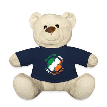 Il est temps pour un peu de bêtises Irlande Irlandais Irlandais - Nounours - bleu marine - Devant