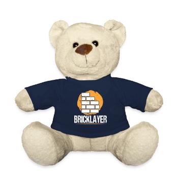 Maçon Maçonnerie Artisans Brique - Nounours - bleu marine - Devant