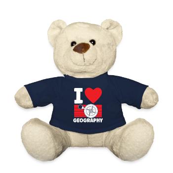 I love Geography Geography Profession Geography - Teddy Bear - french navy - Front