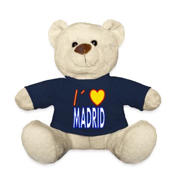 J’adore Madrid né à Madrid - Nounours - bleu marine - Devant