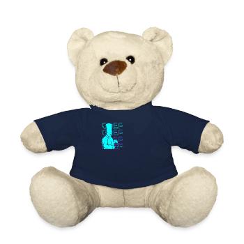 Chef Cooking Retro Cadeau - Nounours - bleu marine - Devant