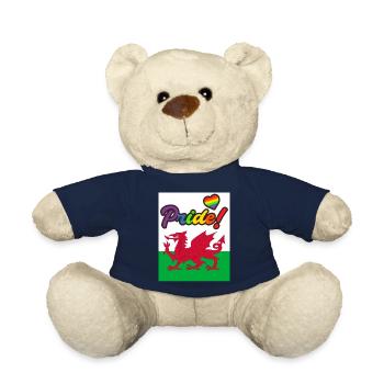 Wales LGBT Gay Pride Cardiff - Teddy - French Navy - Vorne