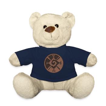 Hunab Ku Ometeotl Aztec Yucatec Maya Maya Inca - Teddy Bear - french navy - Front