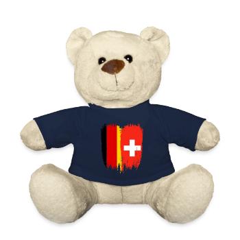Deutschland Flagge Schweiz - Teddy - French Navy - Vorne
