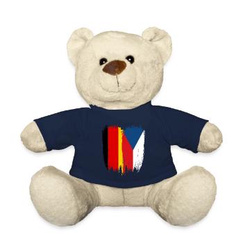 Allemagne Drapeau République tchèque - Nounours - bleu marine - Devant