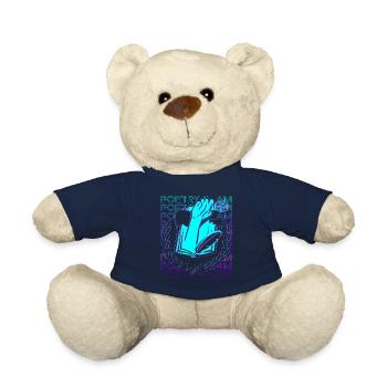Poetry Slam Poetischer Dichter Retro - Teddy - French Navy - Vorne