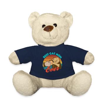 Die Beste Katzenmama Aller Zeiten Katze Mutter - Teddy - French Navy - Vorne