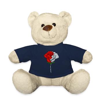 Cyborg Rose Cyber Aesthetics - Teddy Bear - french navy - Front
