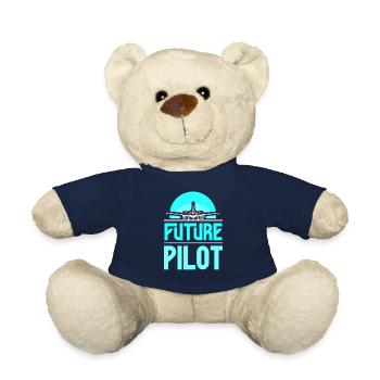 Future Pilot Small Aircraft Jet Light Aircraft - Teddy Bear - french navy - Front