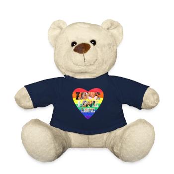 Love Love Love LGBTQ+ - Nounours - bleu marine - Devant