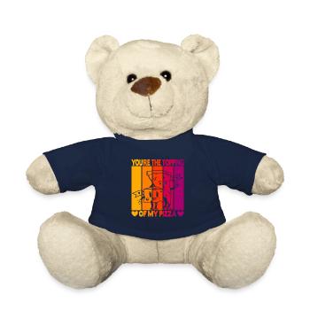 Valentinstag Pizza Partner Liebe - Teddy - French Navy - Vorne